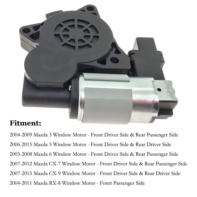 Syconeer Power Window Lift Motor for Mazda 3 5 6 CX-7 CX-9 RX-8 Replaces OE GJ6A5958XF G22C5958XC D6515958XB - Image 3